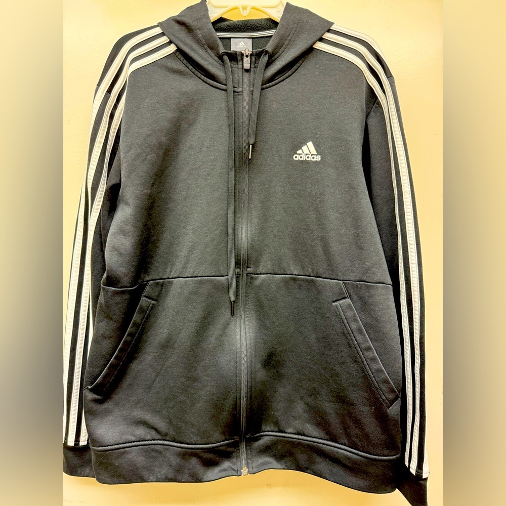 Adidas track Jacket black men’s medium climawarm